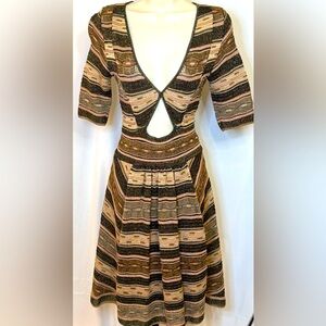 M Missoni Keyhole Knit Lurex Dress